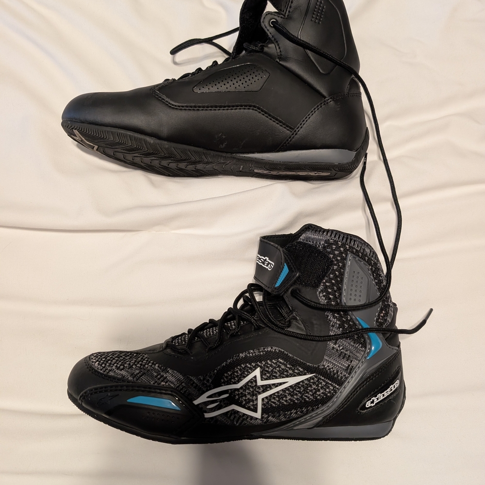 Alpinestars Black and Blue Racing Shoes